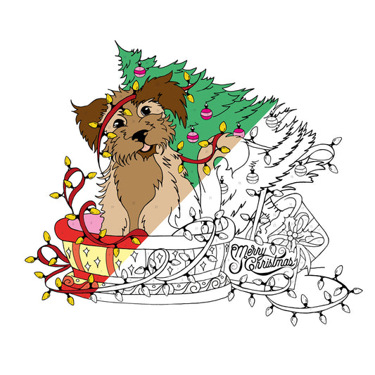 Masja's Merry Christmas - color by number