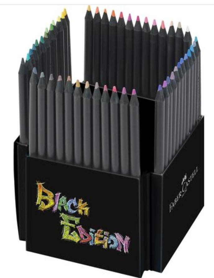 50 stuks Black edition Kleurpotloden / geschikt voor kleuren op nummer