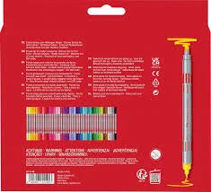Stiften -Faber Castell - Set van 40 Markers met Dubbele Punt