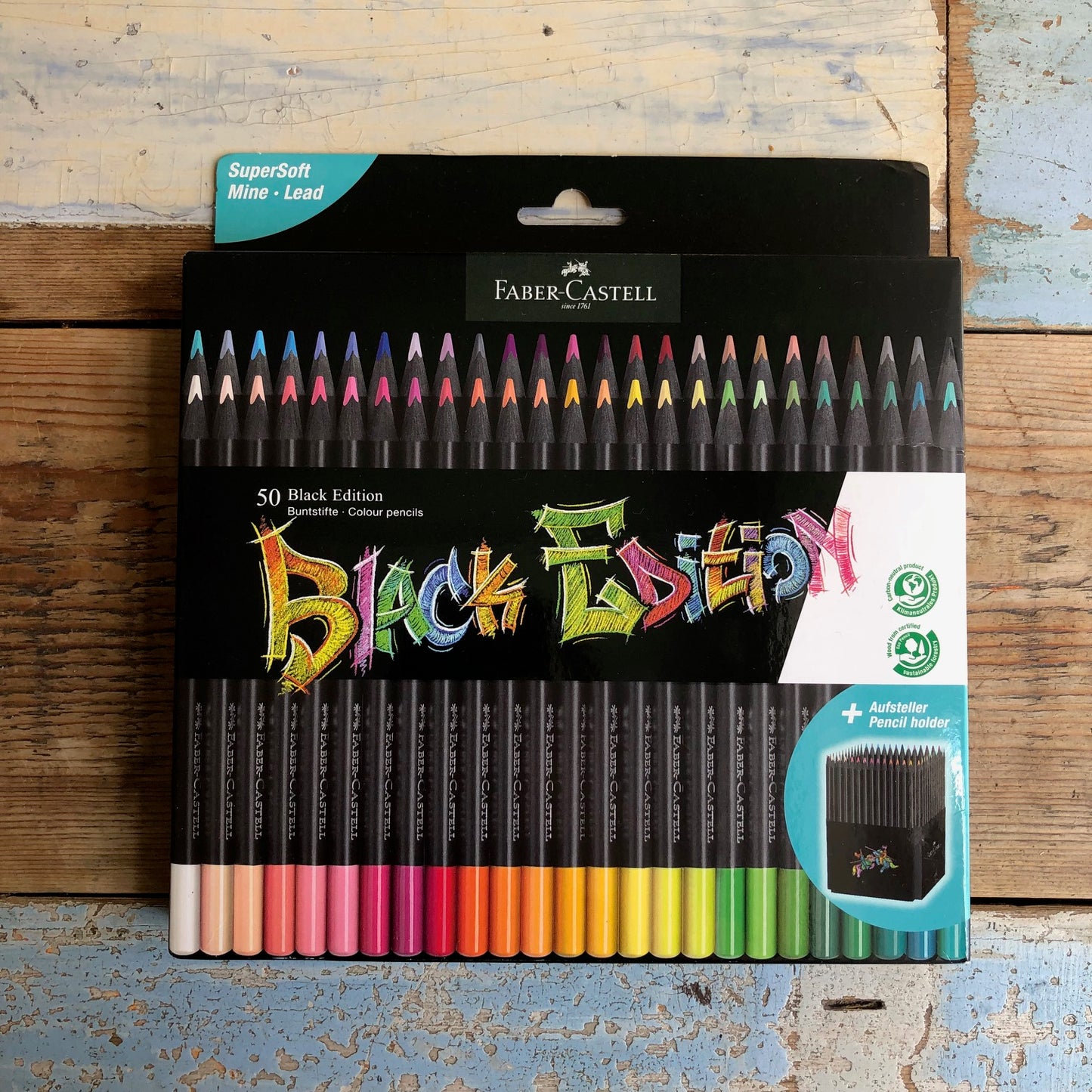 50 stuks Black edition Kleurpotloden / geschikt voor kleuren op nummer