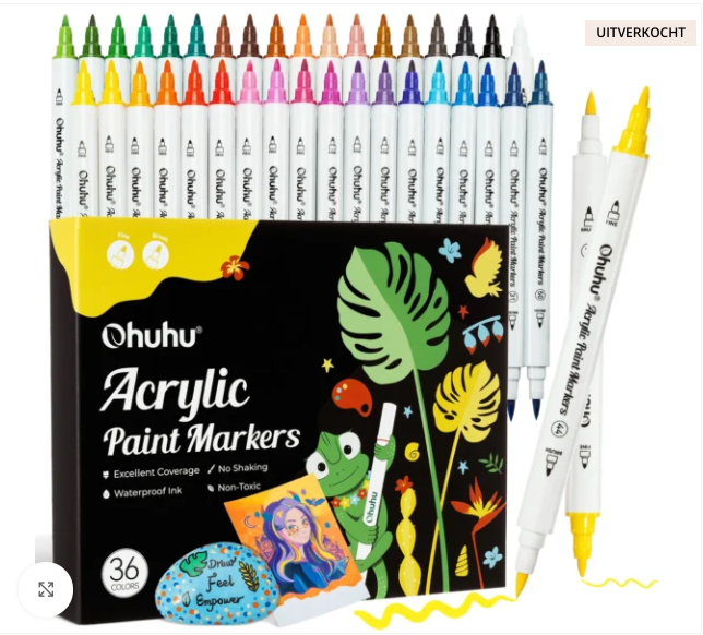 36stuks acryl stiften OHUHU